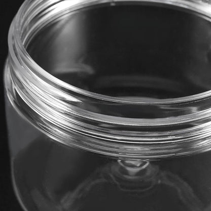 ZOENHOU 46 PCS 4 OZ Clear Slime Containers with White Lids, Food-Grade Plastic Storage Containers, BPA-Free, Wide-mouthed Plastic Jars for Beauty Products, Kitchen Household Food Storage