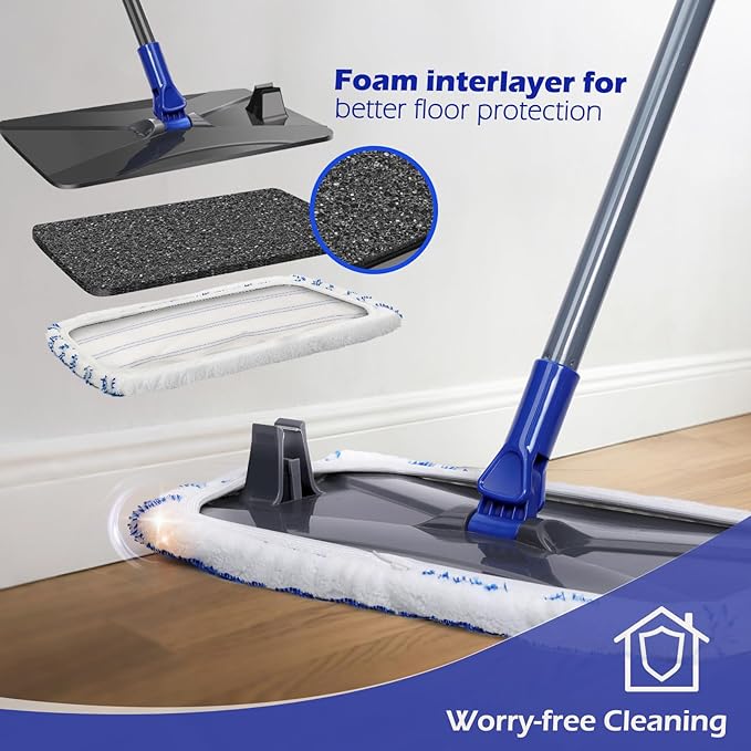 Masthome Microfiber Mop, Large Surface Flat Mop