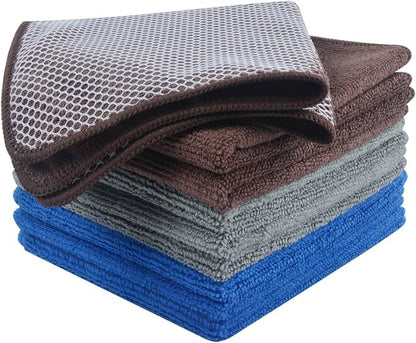 KinHwa Kitchen Washcloths for Dishes Absorbent Microfiber Dish Cloths Quick Dry