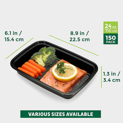 Freshware Meal Prep Containers 1 Compartment Food Storage Containers