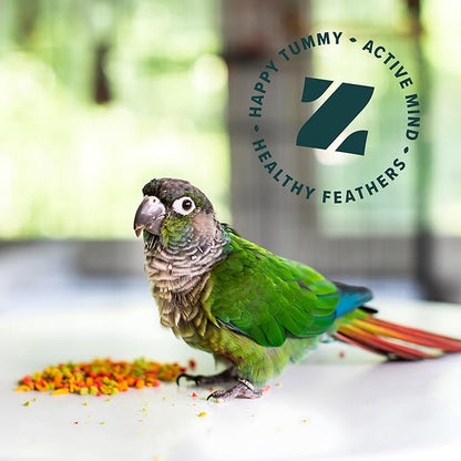 ZuPreem FruitBlend Bird Food, Bird Feed Pellets for Cockatiels, Lovebirds, Quakers, Small Conures & Lorikeets, Core Nutrition with Natural Fruit, Cockatiel Food, Conure Feed, (Medium, 2 lb Bag)