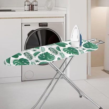 Green Leaves Ironing Board Covers Durable Stain Resistant Hook and Loop