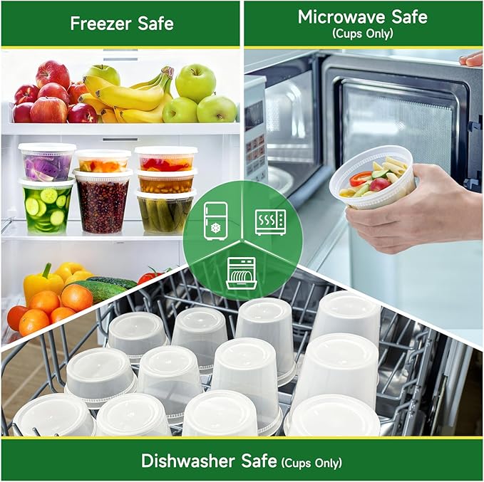 50 Set 8 oz Deli Containers
