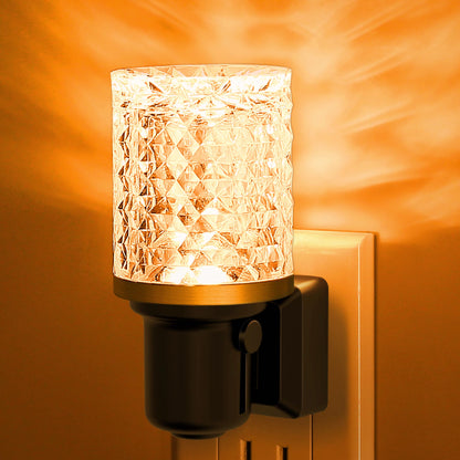 JandCase LED Night Light, Dimmable Night Lights Plug into Wall, Modern Nightlight with Auto On Off Light Sensor, 3000K Soft White Night Light 0-100LM Brightness for Bathroom Hallway Bedroom Decor
