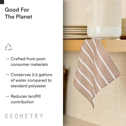 GEOMETRY Dishcloth – Evergreen Collection – Quick-Dry, Ultra-Absorbent