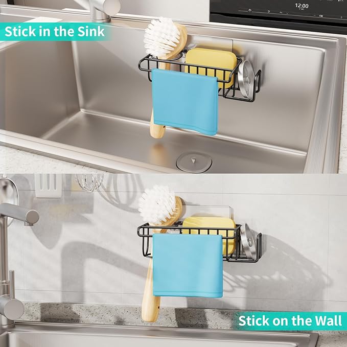 HapiRm 4 in 1 Kitchen Organizers and Storage, SUS304 Stainless Steel Brush