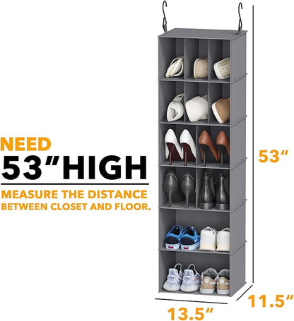 SpaceAid 2 Pack Hanging Closet Organizer and Storage
