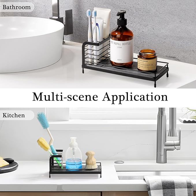 Luxspire Toothbrush Holders, Bathroom Organizer Countertop