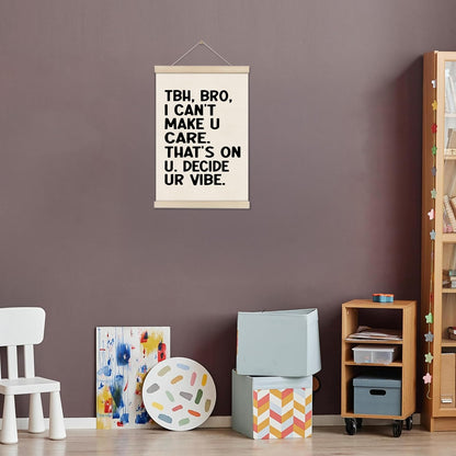DOI-LANEE Funny Classroom Posters Hanger Frame, Math Classroom Must Haves Canvas Wall Decor, Homeschool Decor, High School Gifts for English Teachers Students Teen Boys Girls 16x12 Inch