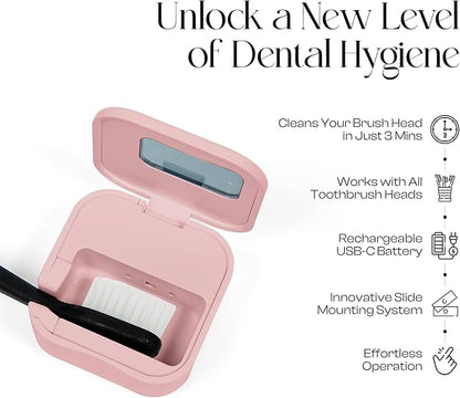 Mondano UV-C Toothbrush Sanitizer and Holder, Toothbrush Case