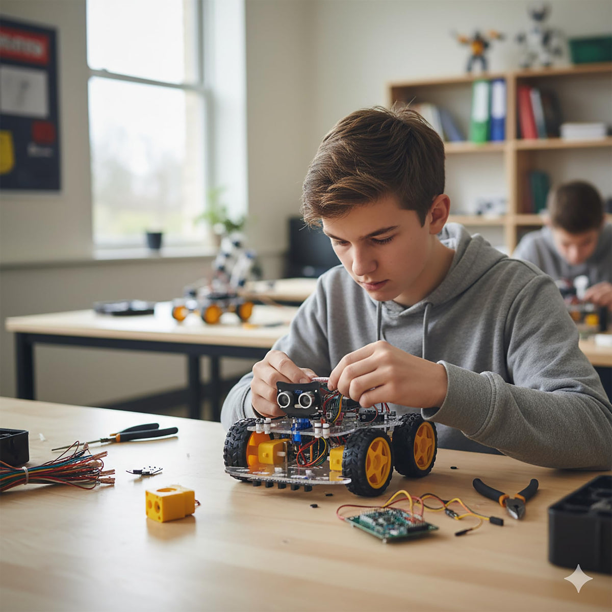 OSOYOO Robot Car Starter Kit for Arduino | STEM Remote Controlled App Educational Motorized Robotics for Building Programming Learning How to Code | IOT Mechanical DIY Coding for Teens Adults