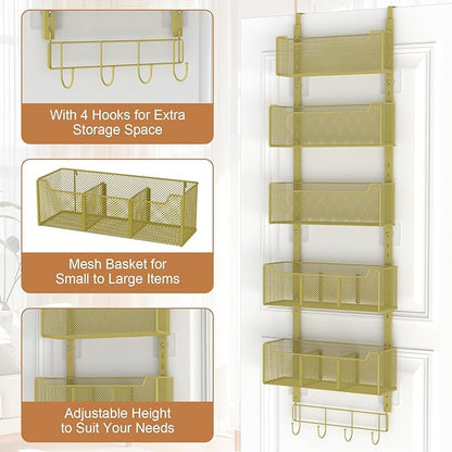 Over The Door Organizer, Metal Door Organizer Hanging