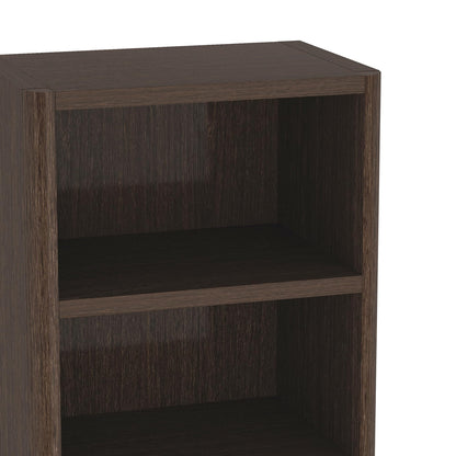Manhattan Comfort Rivington 79" Tall Modern 5-Tier Bookcase, Open Shelving Storage Cabinet with Adjustable Shelves for Living Room or Home Office, Single Bookcase in Natural Oak