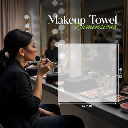 DAN River Black Makeup Towels