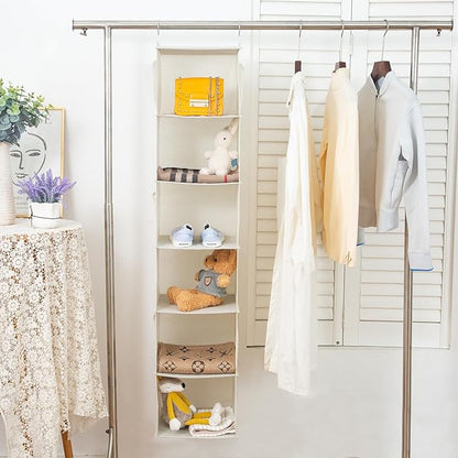 6 Shelves Hanging Closet Organizer, 2 Pack Hanging Storage