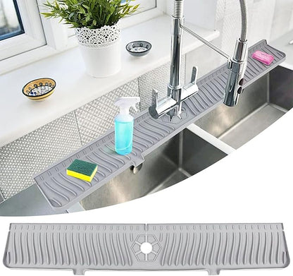 30 Inch Kitchen Sink Splash Guard, Large Size Faucet Mat