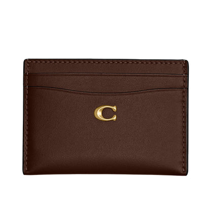 Coach, Womens, Essential Card Case, Maple, One Size