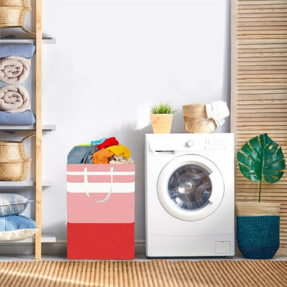 2-Pack Foldable Laundry Basket, Large Laundry Baskets