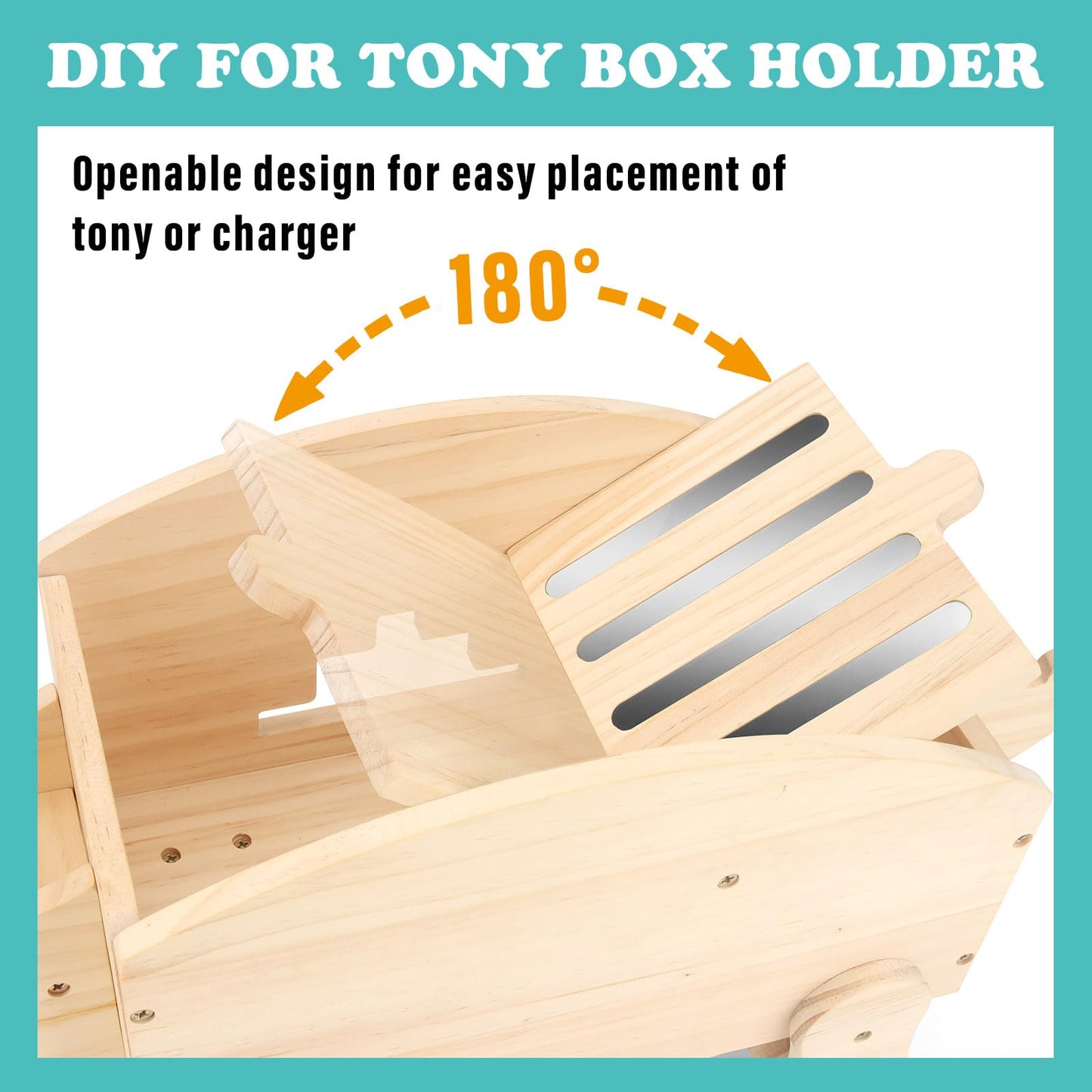 RZYLKA Dinosaur for Toniebox Organizer Shelf Storage – Magnetic Wooden for Tonies Shelf & Tonies Figures Display Rack, Slideable Dinosaur Car Design Compatible with Toniebox 1/2