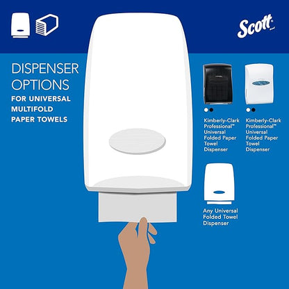 Scott Professional Universal Multifold Narrow Width Paper Towels, Absorbency