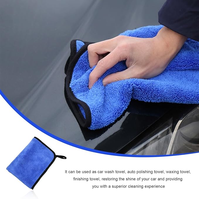 4PCS Microfiber Towels for Car, Scratch-Free Drying & Detailing Towel Wash