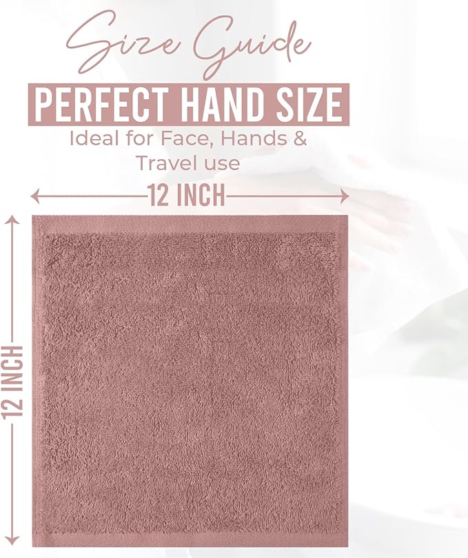 DAN RIVER 12 Pack Wash Cloths for Showering