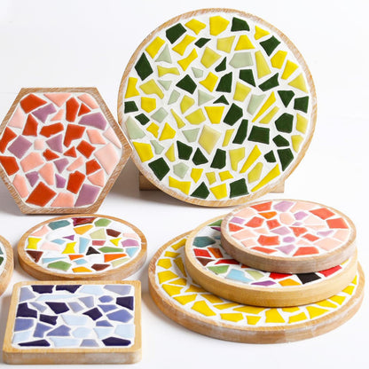 AONUOAO Irregular Ceramic Mosaic Tiles for Crafts, Green Mosaic Tiles for Crafts Bulk, Mosaic Pieces for Crafts, Mosaic Making, Decoration, and More