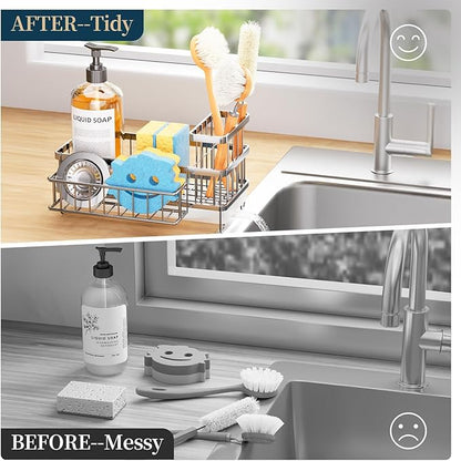 Consuemst Sponge Holder for Kitchen Sink