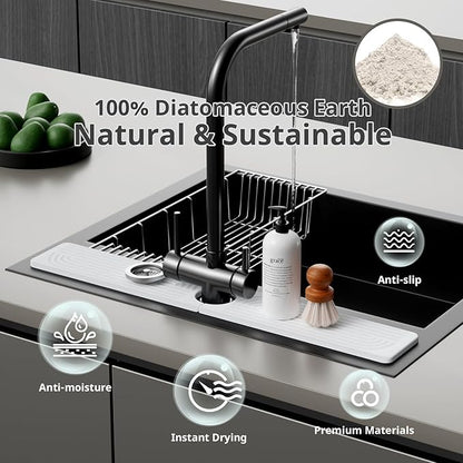 Stone Faucet Mat for Kitchen Sink