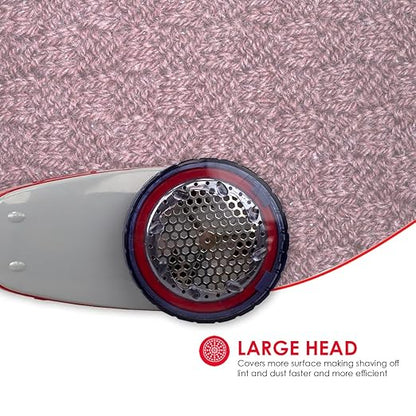 Large Battery Operated Portable Lint and Fuzz Remover Fabric Shaver