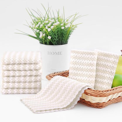 Homaxy 12 Pack Kitchen Dish Cloths, Ultra Soft and Absorbent Dish Towels