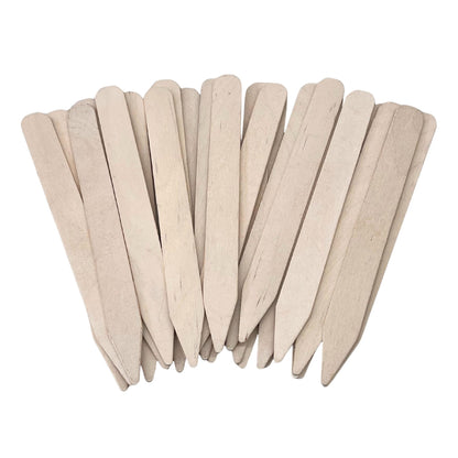 100% Natural Wood Plant Markers - 12 Inches Tall - for Field and Garden Use - Eco-Friendly & Sustainable Plant Identification - Made in USA - (Pack of 25)