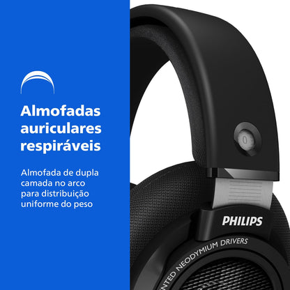 Philips Audio SHP9500 HiFi Precision Stereo Over-Ear Headphones (Black)