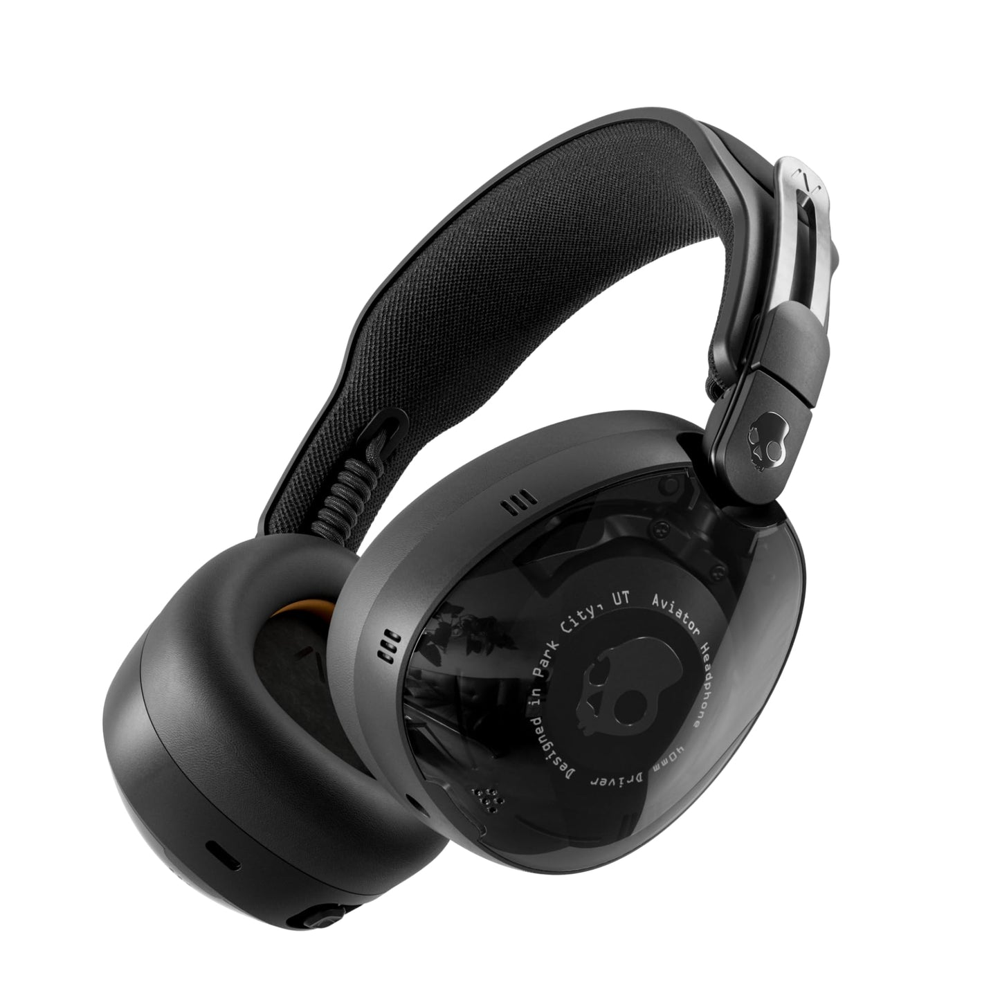 Skullcandy Aviator 900 ANC Wireless Over-Ear Bluetooth Headphones, THX Spatial Audio with Head Tracking, Adaptive Noise Cancelling, Up to 60 Hours Battery, Microphone for iPhone Android - True Black