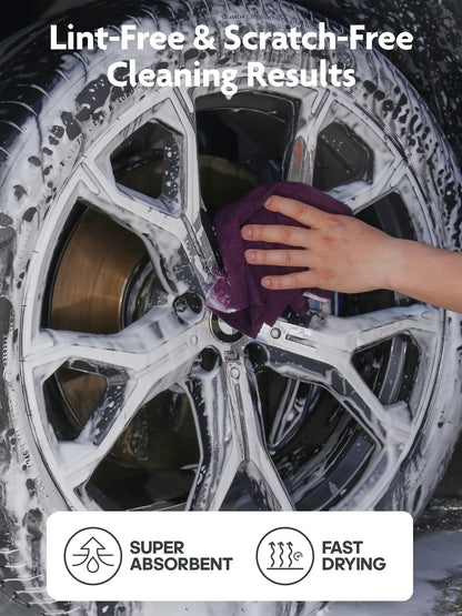 Fantasticlean Microfiber Cleaning Cloth Roll -150 Pack, Tear Away Microfiber Towels, 12" x 12", Reusable, Washable, Ultra Absorbent Dishcloth for Home Supplies, Car, Pet, Kitchen (2 Rolls of Grey)