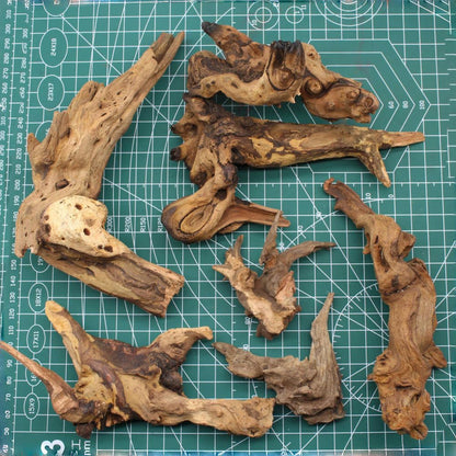 Driftwood for Aquarium Decor, Fish Tank Decor, 6 Pcs Reptile Branches, Drift Wood for Fishtank, Aquarium Hardscape, Crafts, Betta Fish Decor, Reptiles Driftwood Branch (Driftwood 2-8 Inch (Pack of 6))