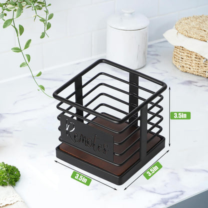 MOSUYO Remote Control Holder, Remote Storage Organizer Caddy (for 2 or 3 Remote Controls),Remote Holder for Table
