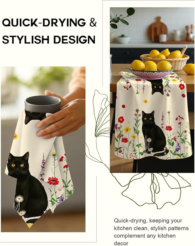 Flour Sack Kitchen Towels Set of 2-18x26 Cotton Dish Towels