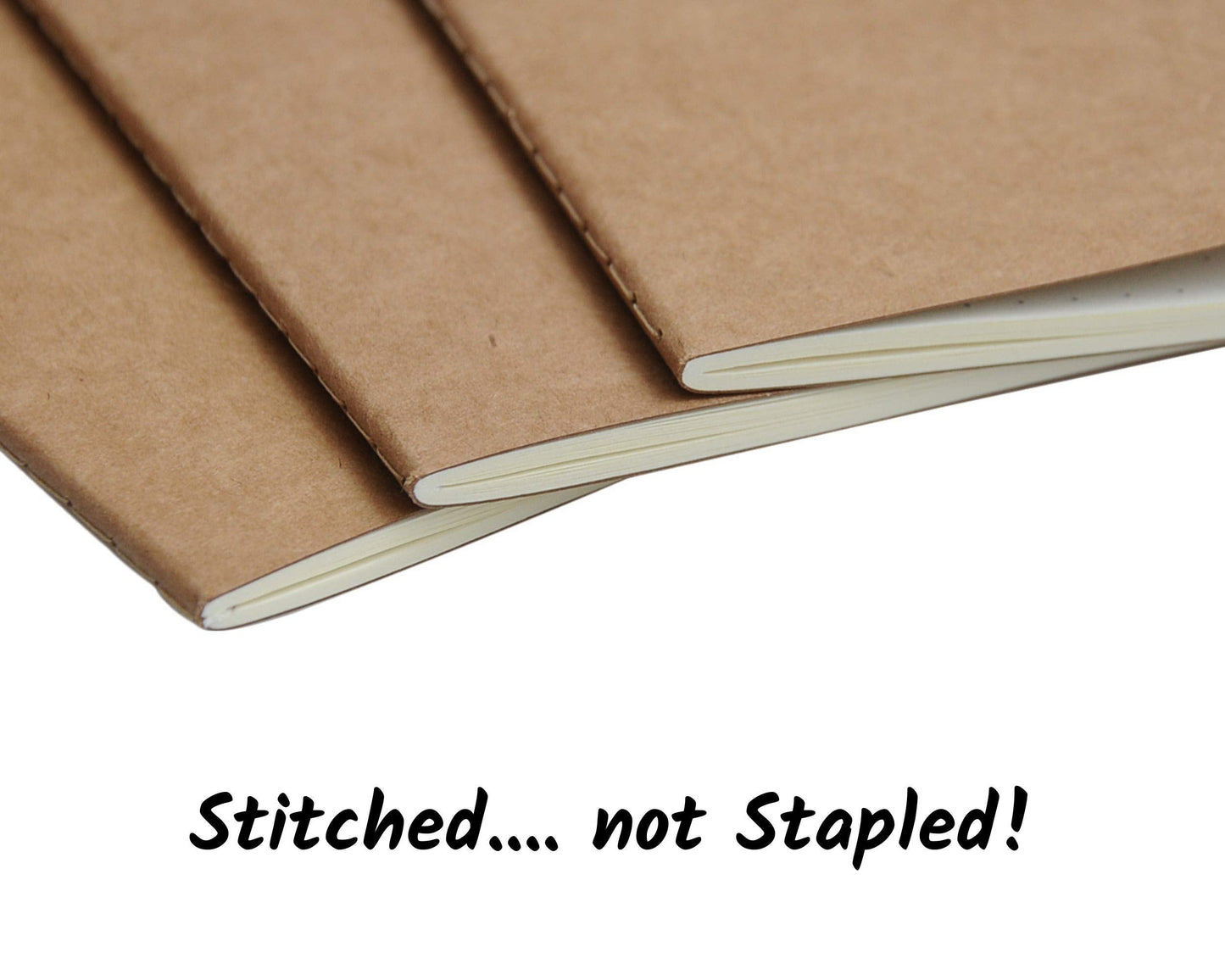 WANDERINGS A5 Blank Travelers Notebook Insert / A5 Journal Refill | 5.5" x 8.3" / 14cm x 21cm | 3 Booklets, 240 Blank Pages | Travelers Notebook Refills for Journals, Diaries, Planners