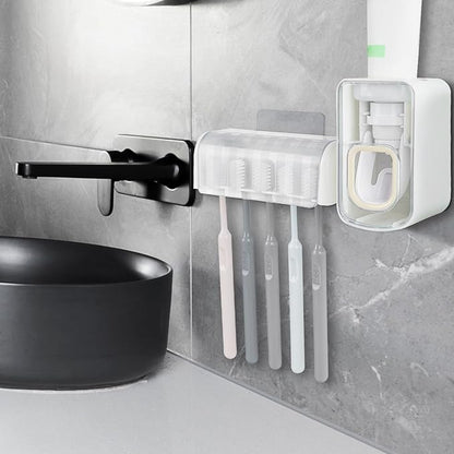 5 Slots Wall Mount Toothbrush Holder