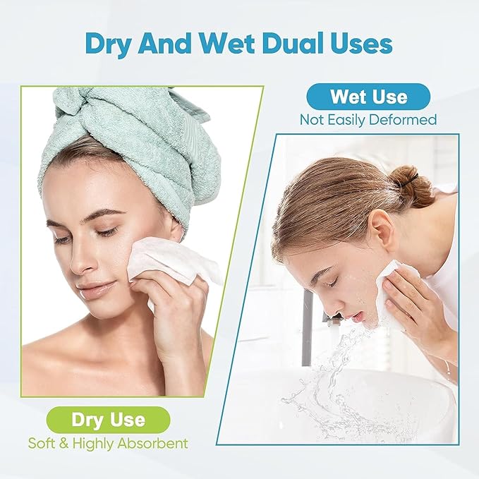 AIDEA Face Towels Disposable-50Ct, Facial Cleansing Wipes