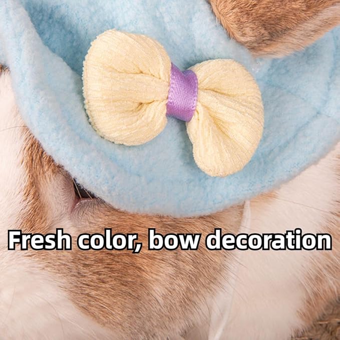 Guinea Pig Clothes,Rabbit Harness,Ferret Bunny Clothes with Pet Rabbit Harness and Leash Mini Hat Bag Cute Brooch for Kitten Small Animal Collars (Pink)