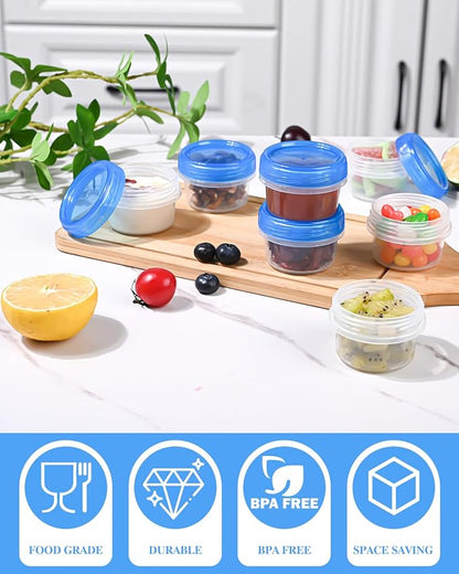 Salad Dressing Containers, Reusable Easy to Open Dressing, Dip Containers to Go