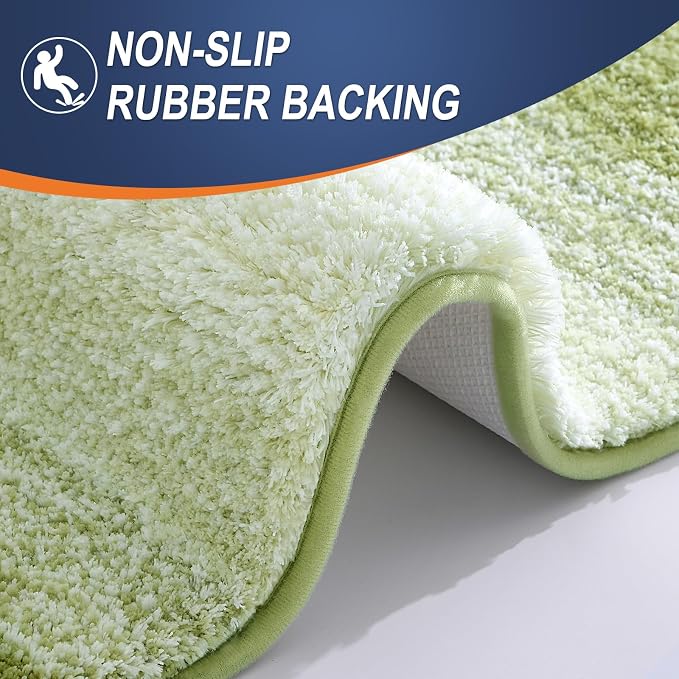 OLANLY Bathroom Rugs Mat 30x20, Extra Soft Absorbent Microfiber Bath Rugs, Rubber Backing, Quick Dry, Machine Washable Bath Mats for Bathroom, Tub and Shower, Home Decor Accessories, Mustard Yellow