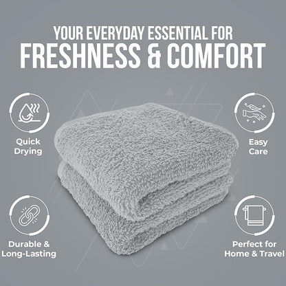 DAN RIVER 12 Pack Wash Cloths for Showering