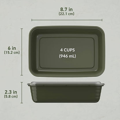 Bentgo Prep - 20-Piece 1-Compartment Reusable Meal Prep Containers