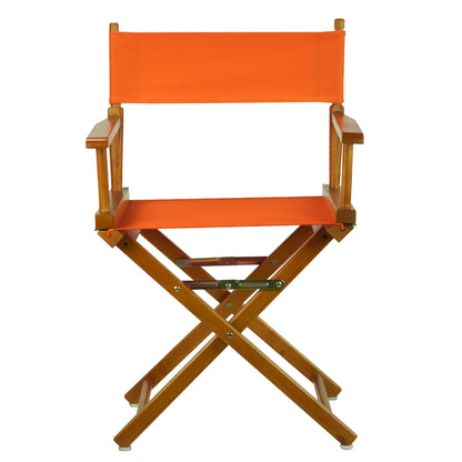Casual Home 18" Director's Chair Honey Oak Frame with Tangerine Canvas