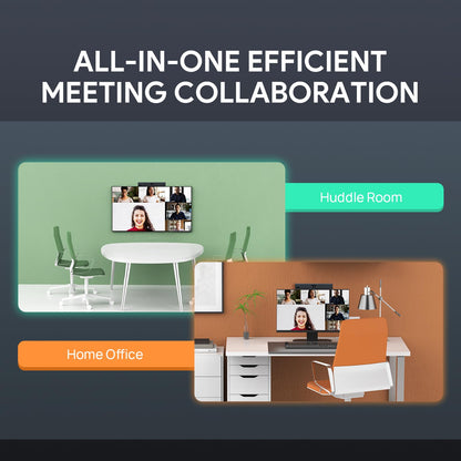 Yealink Video Conference Camera, 4K Webcam, 120° Ai Auto Framing, 8 Microphone Arrays & Speaker Tracking, Ai Noise Cancellation Teams Certified, Meetingbar A10 All-in-one Conference Room Camera System
