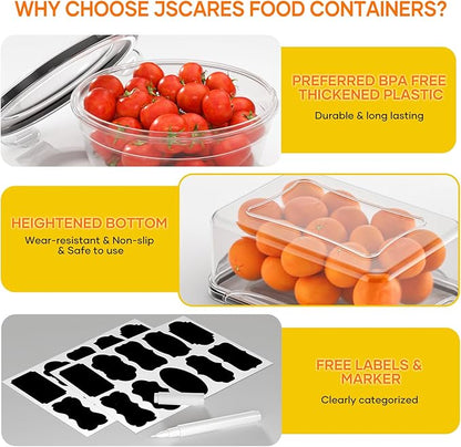 52 PCS Food Storage Containers