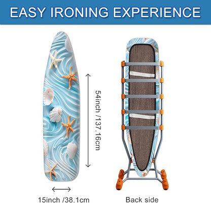 Summer Ocean Shell Ironing Board Cover Stretch Fabric